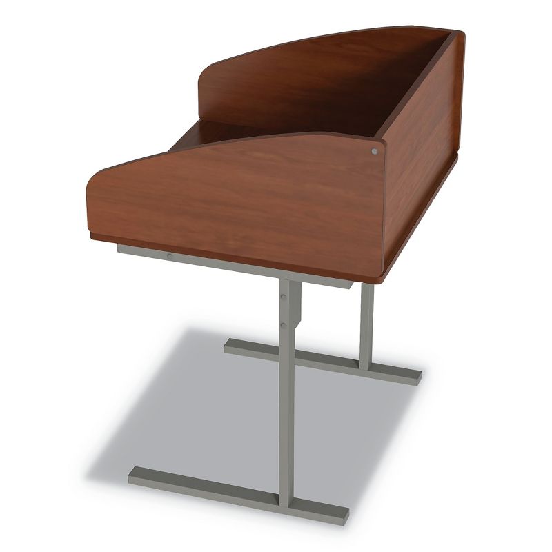 Linea Italia(R) Study Carrell Starter Unit, 2-Leg, 31.25 x 23.5 x 45.25, Cherry SC801CH