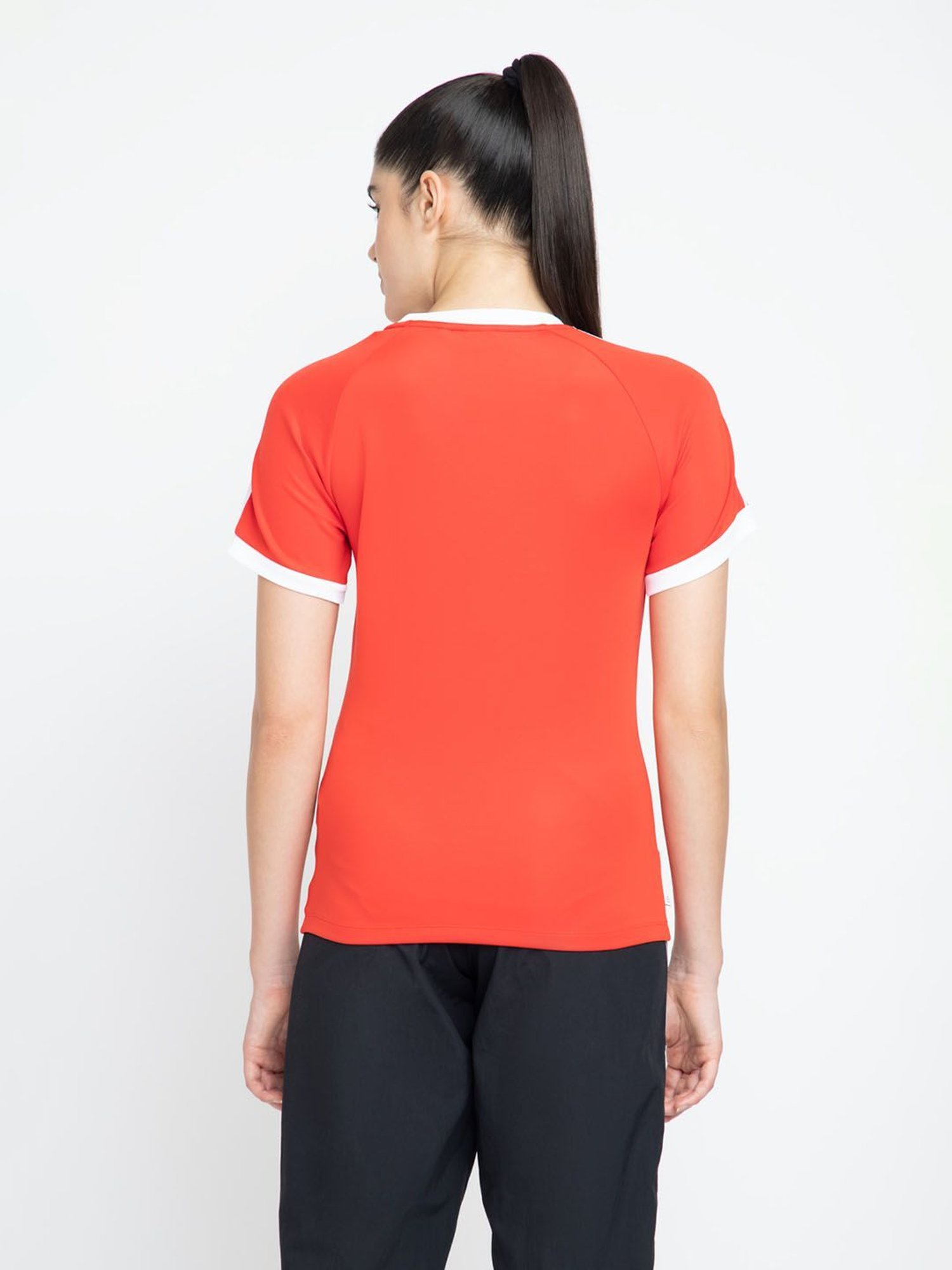 Adidas Originals Red Striped T-Shirt