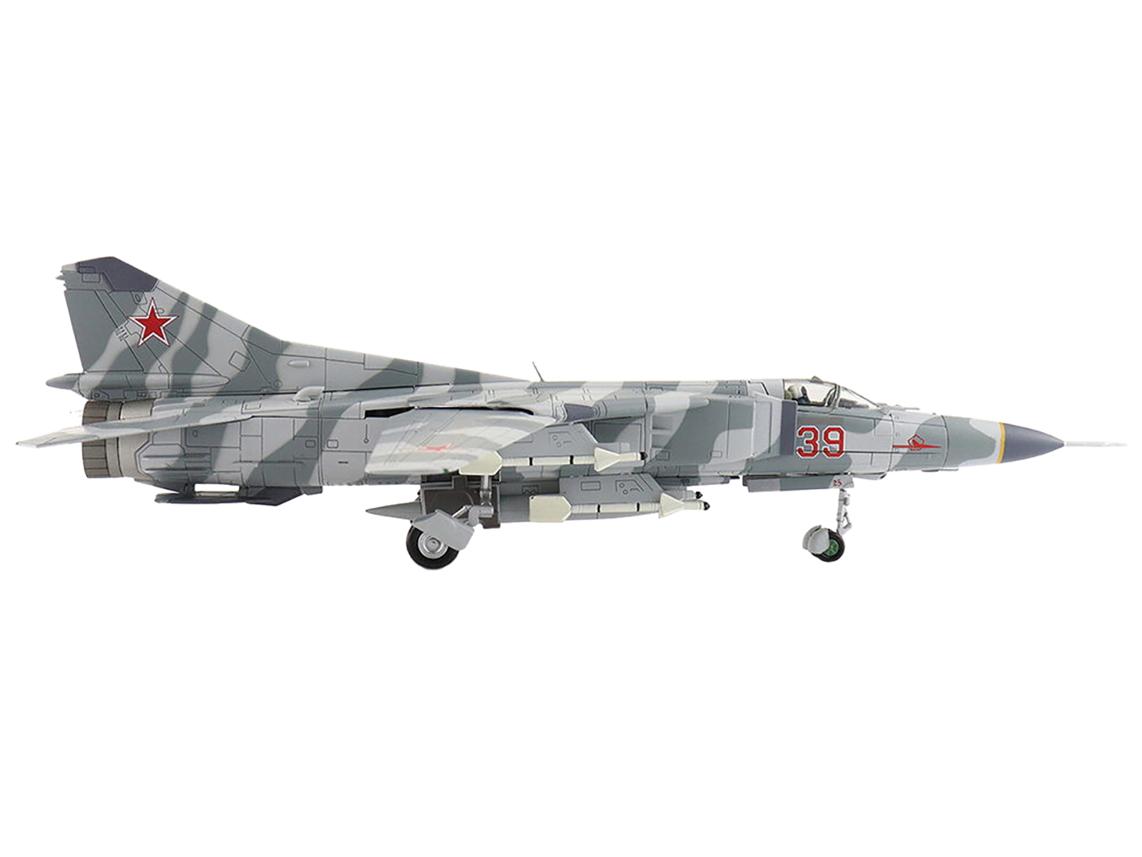 Mikoyan MIG-31K Foxhound D Interceptor Aircraft "Long Range Aviation Command" Russian Air Force "Air Power Series" 1/72 Diecast Model by Hobby Master