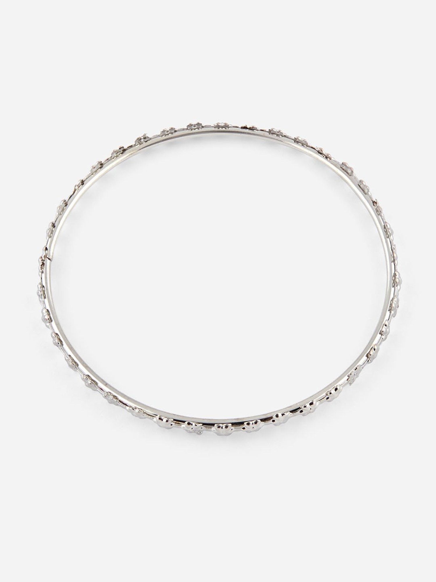 Fida Oxidised Silver-Plated Bangles for Women - Set of 10