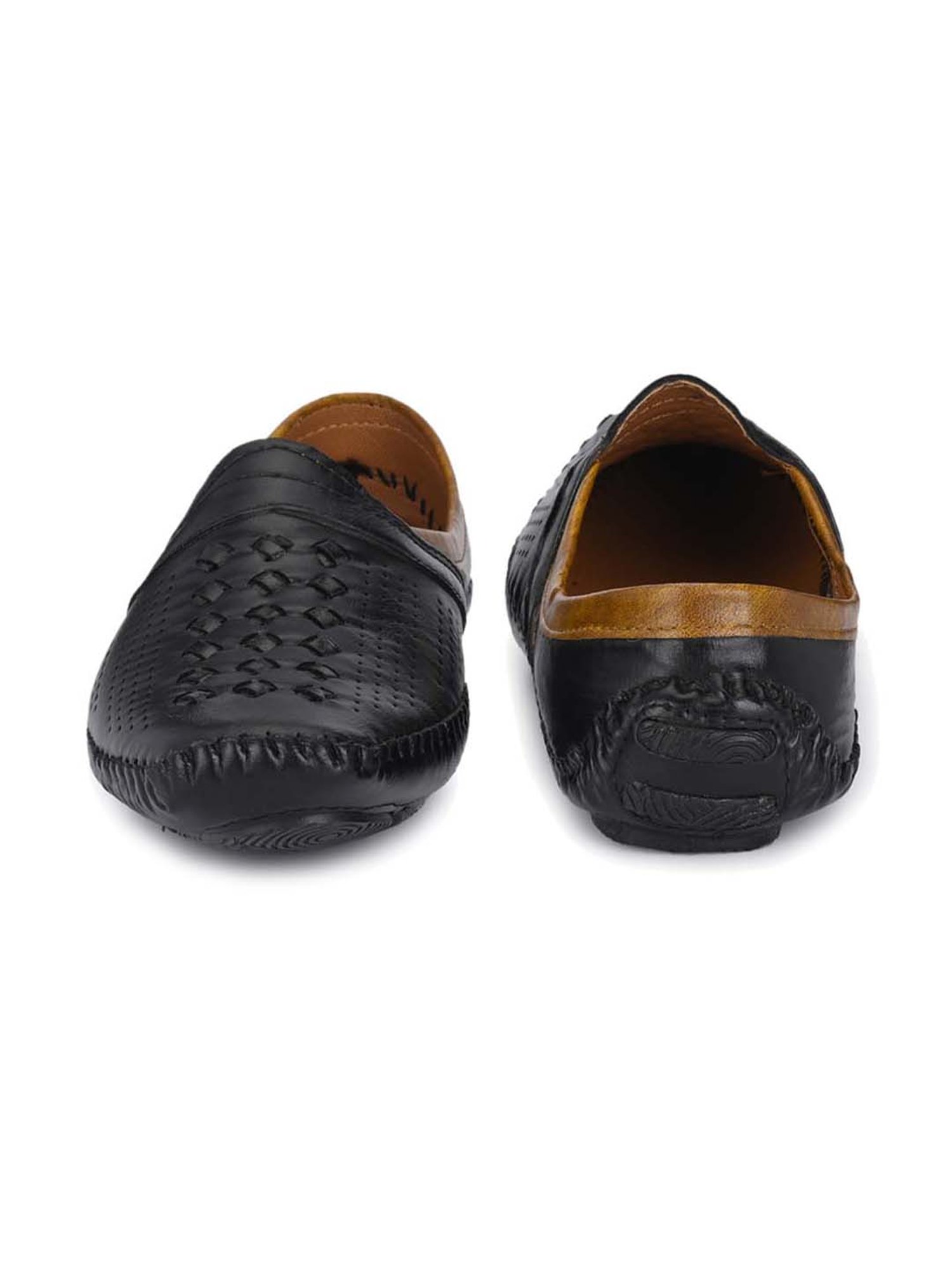 Walkstyle by El Paso Men's Black Casual Slip-Ons