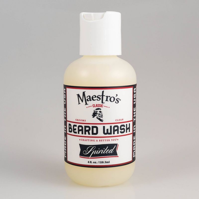 Maestro's Classic Beard Wash Spirited Blend - 4.0oz