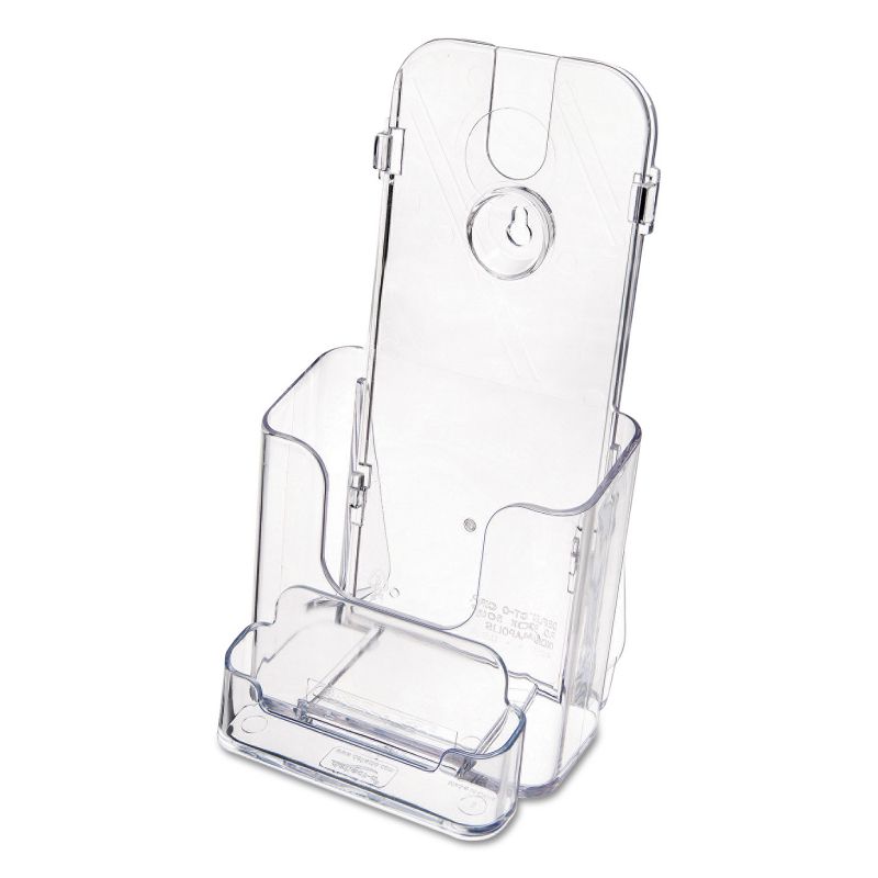 Deflecto DocuHolder for Countertop or Wall Mount Use 4-3/8w x 4-1/8d x 7-3/4h Clear 78601