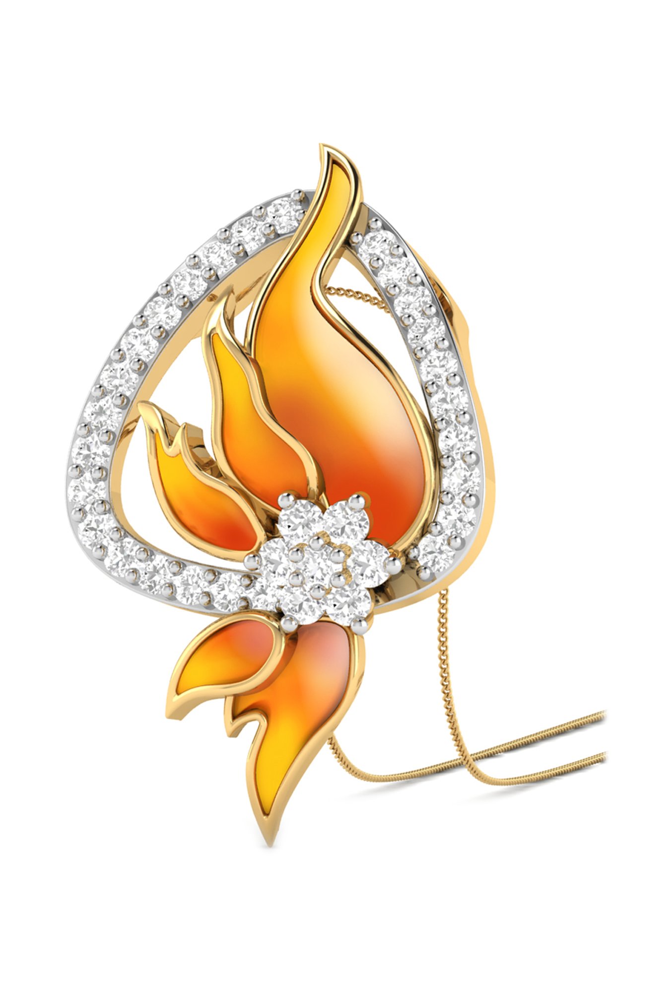 PC Jeweller Asrasya 22 kt Gold Pendant without Chain