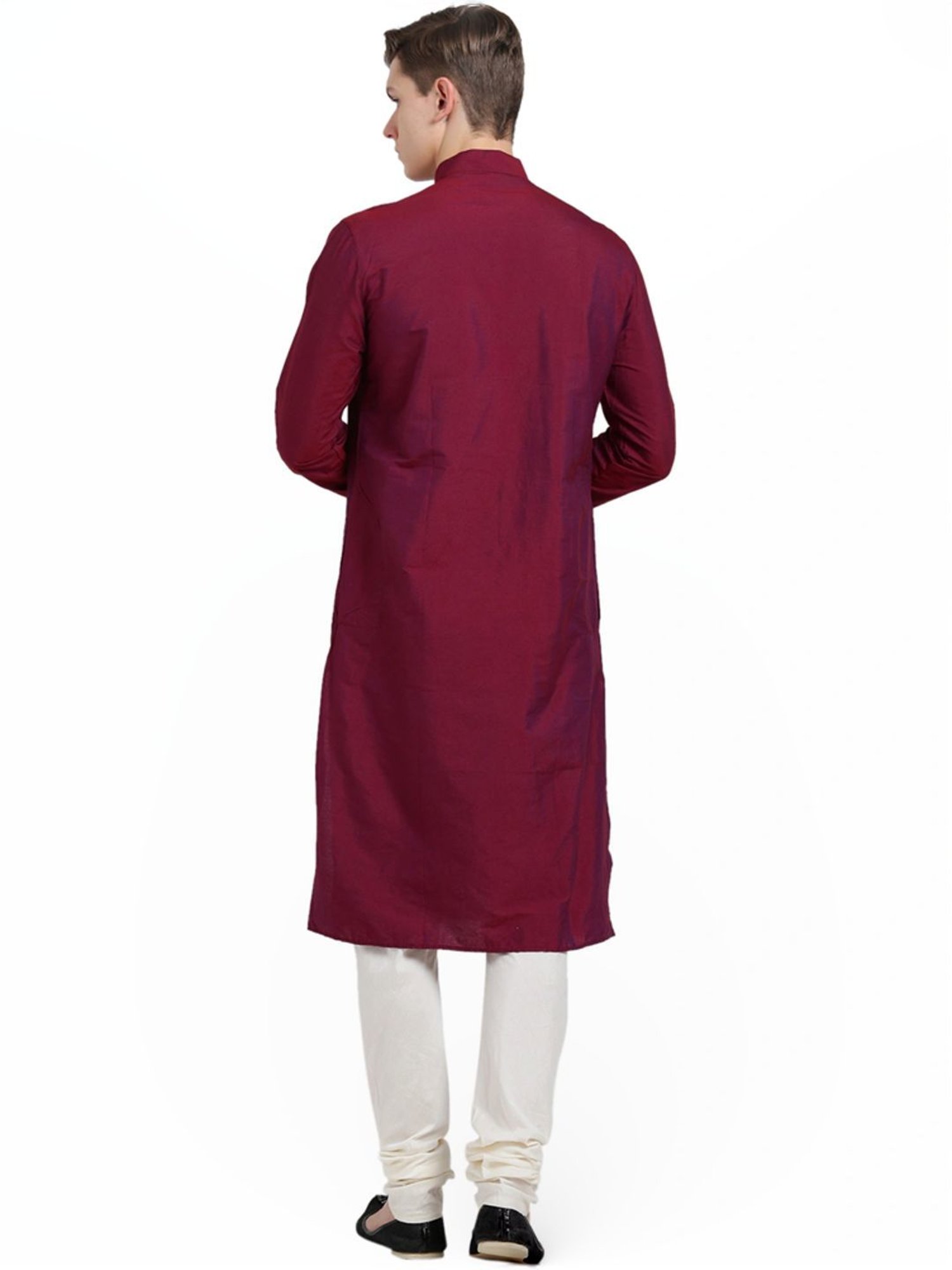 Manthan Fawn & White Regular Fit Kurta