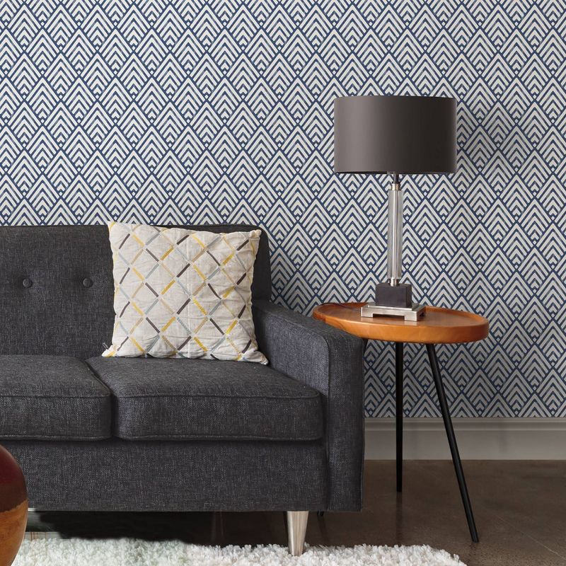 NuWallpaper Arrowhead Peel & Stick Wallpaper Dark Blue