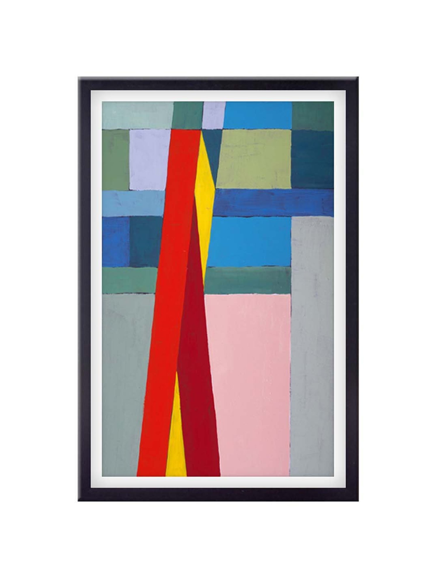 999store Multicolor Abstract Printed Canvas Painting