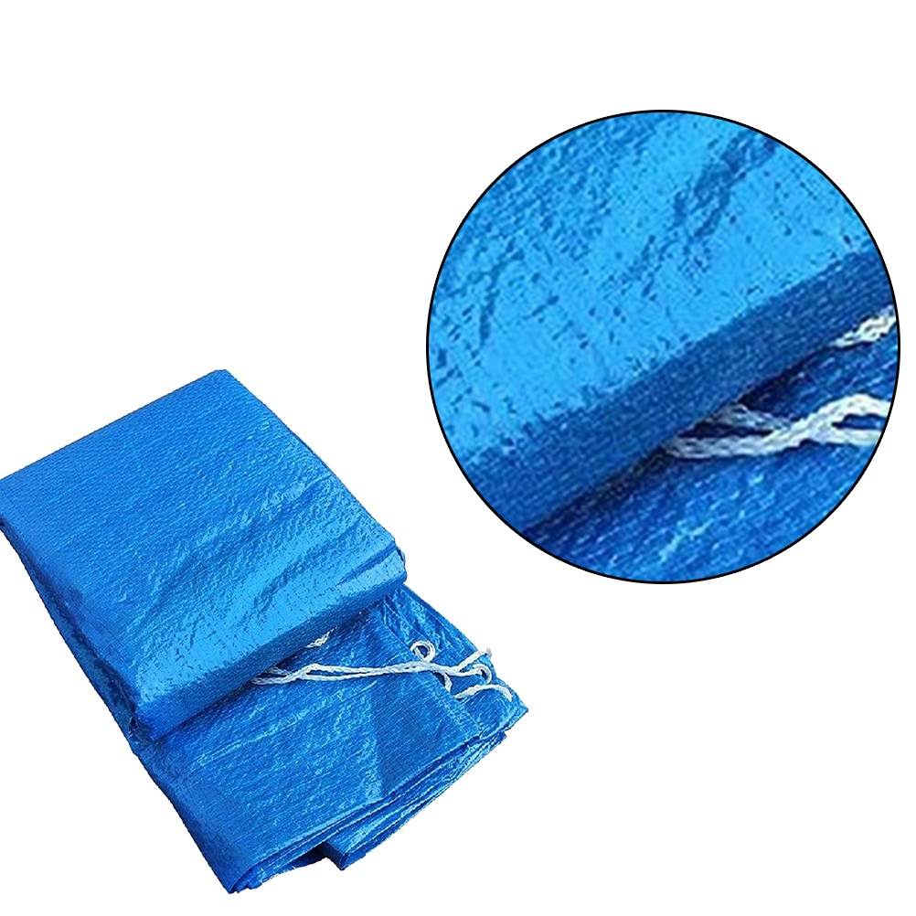 1PC Swimming Pool Covering Cloth Dustproof Water Pool Cover Heat Preservation Pool Cover Rainproof PE Weaving Awning Cloth Ultraviolet-proof Swimming Pool Insulation Film for Pools (Blue 300x200x66cm)