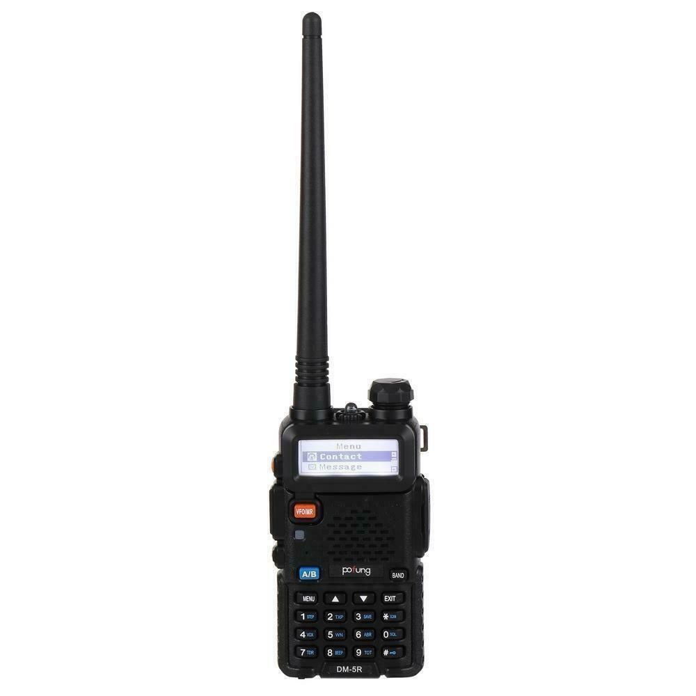 DMR-5R 2-Way Dual Band  VHF 136~174MHz Two Way Ham Radio Walkie Talkie 5W