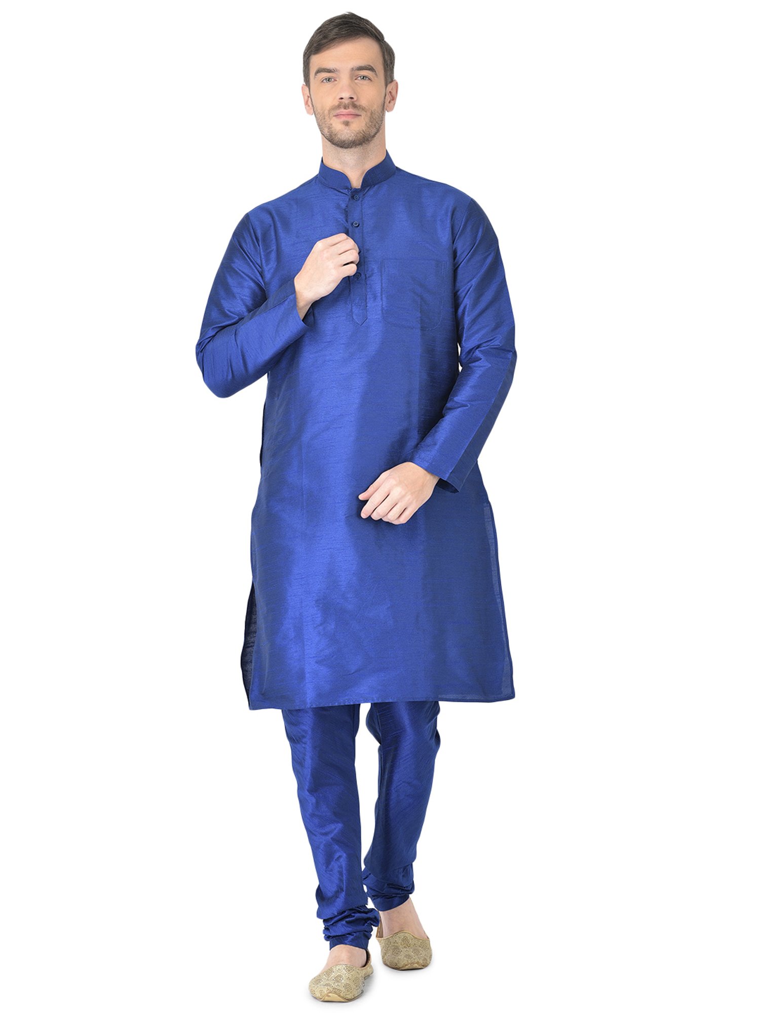SG RAJASAHAB Multi Regular Fit Self Pattern Kurta Set