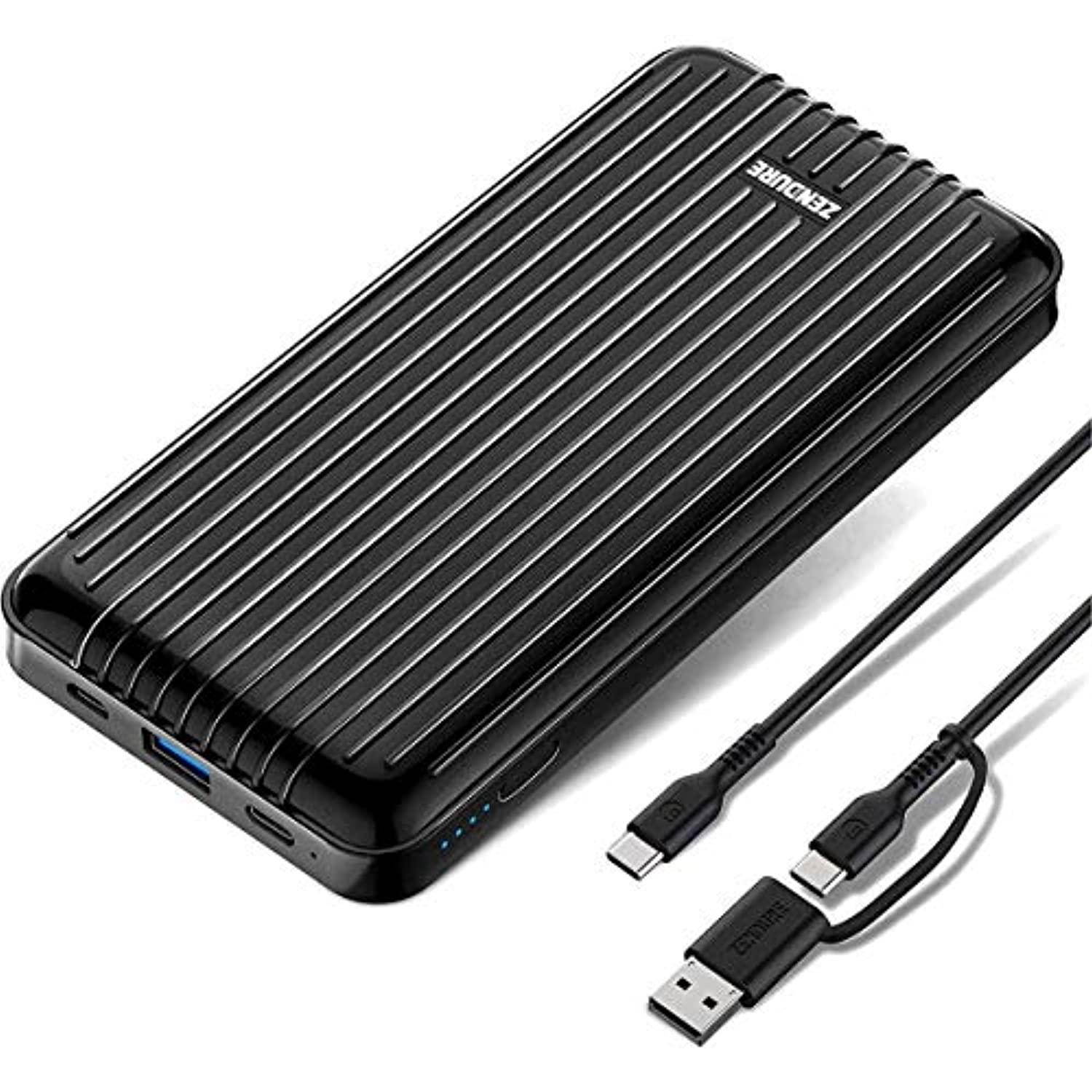 Zendure A6PD 20,100 mAh Portable Charger with USB-c input/output - Black