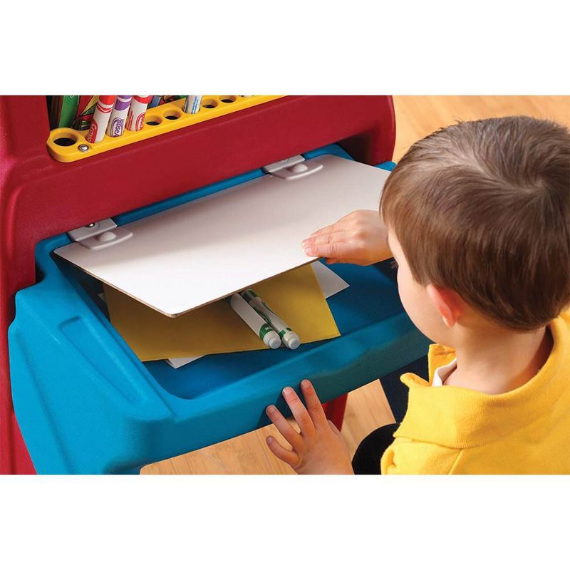 Step2 Art Easel Coloring Dry Erase Board and Desk Toddler Kids Toy with Chair