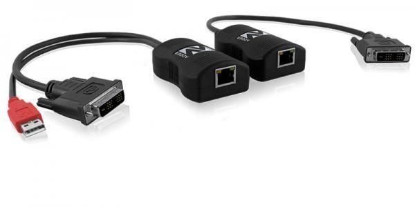 Adder ALDV120P Line powered DVI digital video extender over a single cable