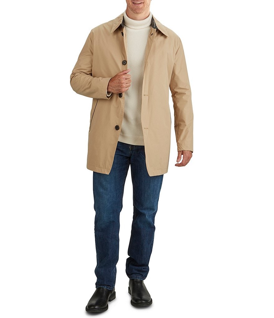 Cole Haan Hooded Down Zip Front Puffer Jacket