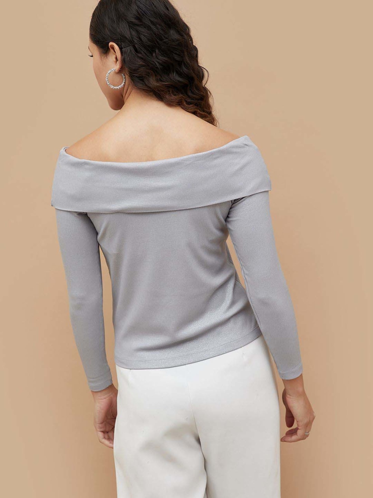 Code by Lifestyle Grey Regular Fit Top