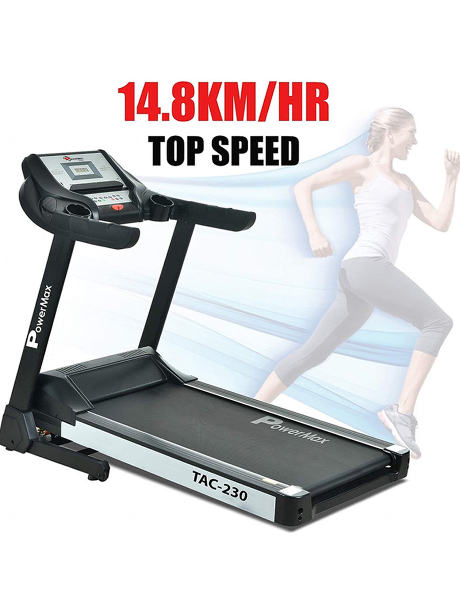 PowerMax Fitness B-S2 Spin Bike (Black)