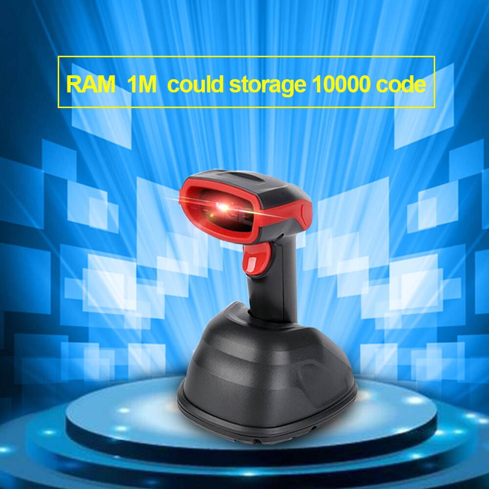 Wireless Barcode Scanner Wireless Laser Bar Code Reader 1D 2D QR PDF417 Aztec Portable Barcode Scanner Drop Shipping