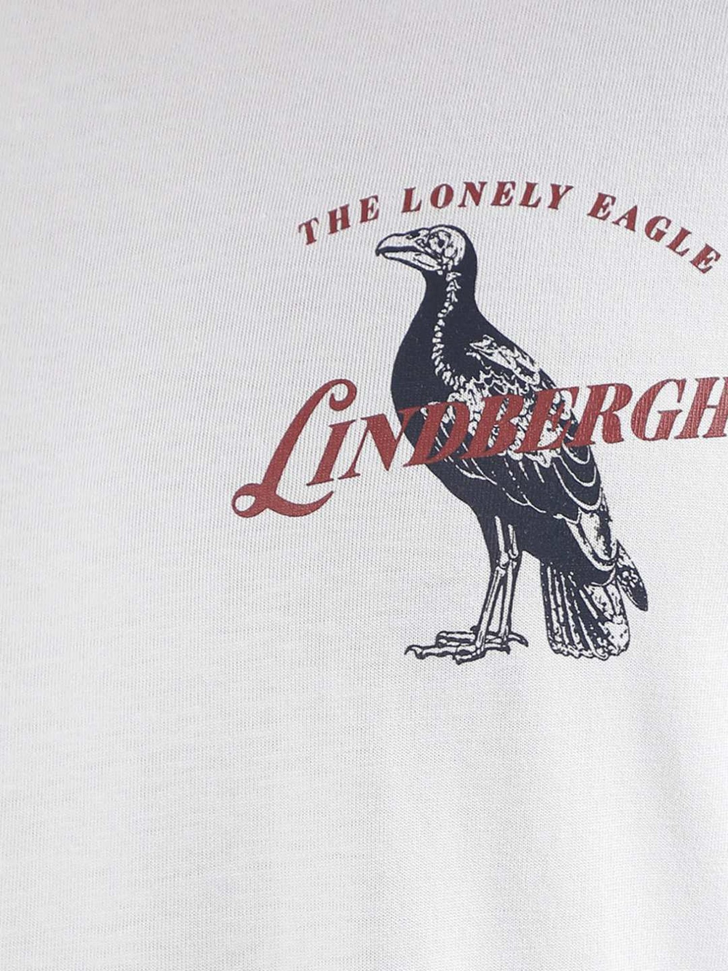Lindbergh White Cotton Regular Fit T-Shirt