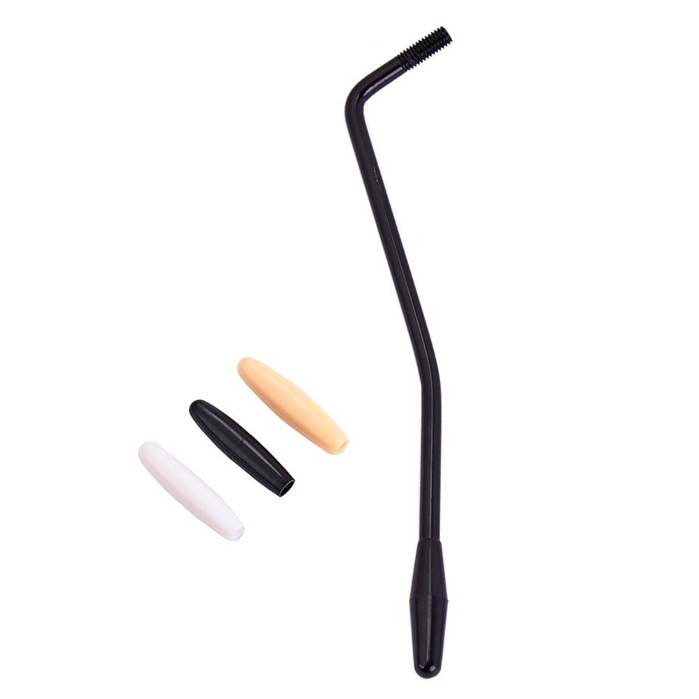 6mm Thread Guitar Tremolo Arm Whammy Bar Arm with 3 Tips for Electric Guitar (Silver)