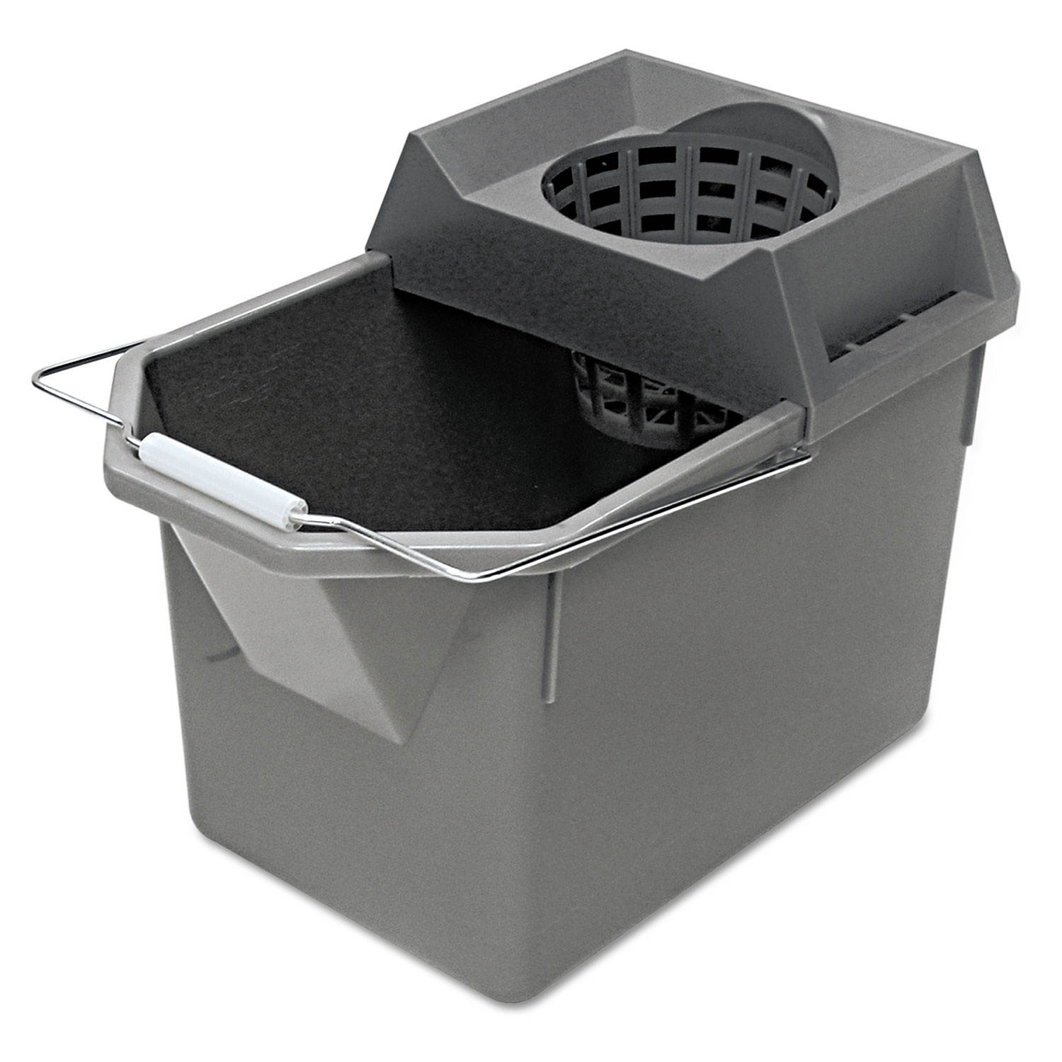 Rubbermaid Commercial Pail/Strainer Combination 15qt Steel Gray 6194STL