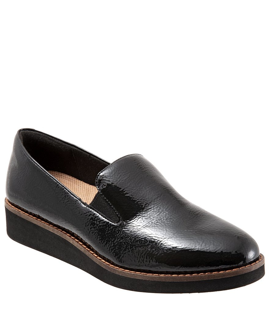 DKNY Eli Leather Logo Hardware Strap Loafers