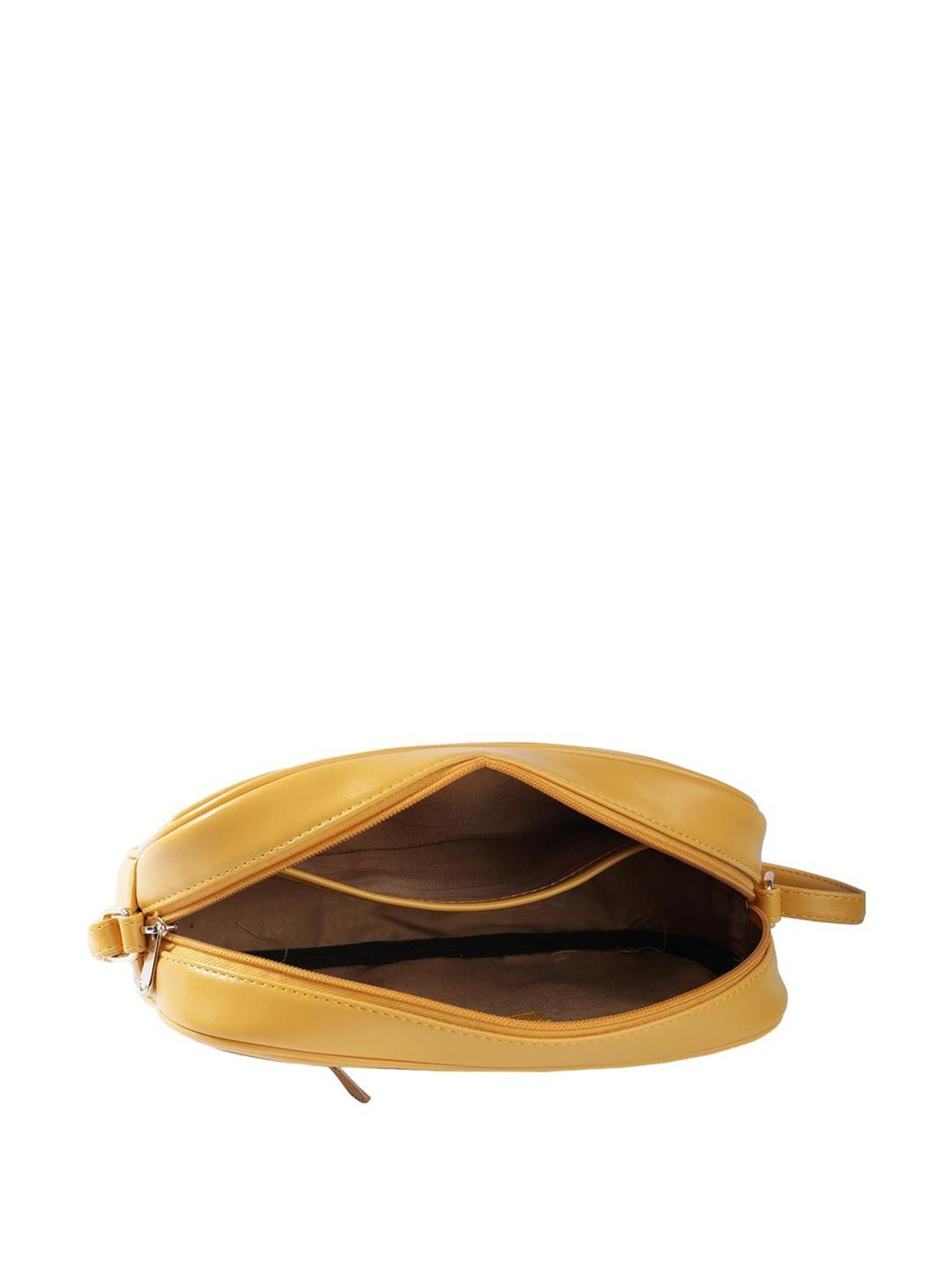 Caprese Poppy Fawn Faux Leather Quilted Sling Handbag