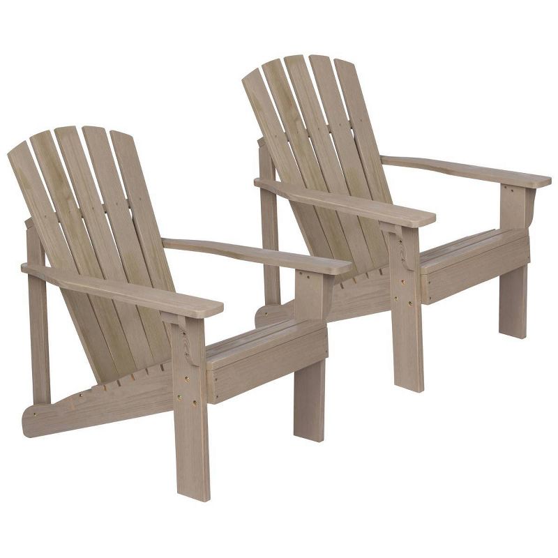 Vineyard Cedarwood Adirondack Chair - Taupe Gray - Shine Company Inc.