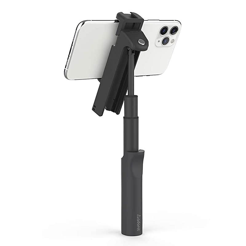 7-in-1 V-Grip with Multi-Angled Adjustable Stand, Selfie Stick, Bluetooth Shutter Remote, Universal Cold Shoe Mount,1/4 Inch Screw Thread, Stabilizer for iPhone 11 Pro XS Max, Android, Samsung