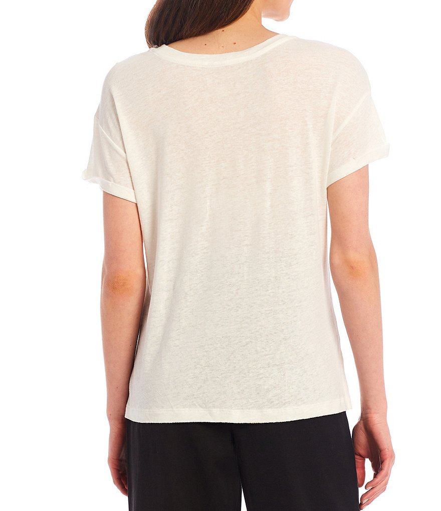 Every Knit Roll Sleeve Pullover Tee