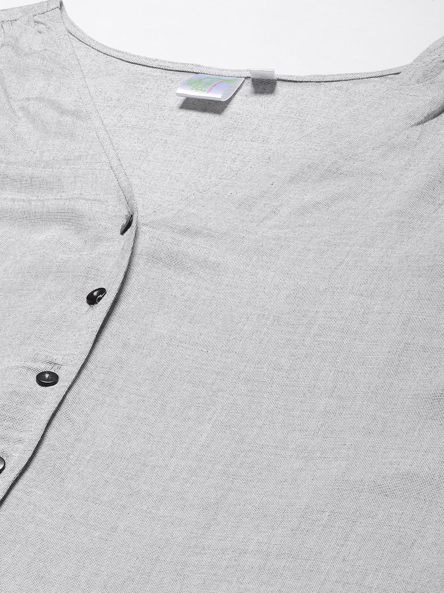 Prakrti Grey V Neck Top Shorts Set