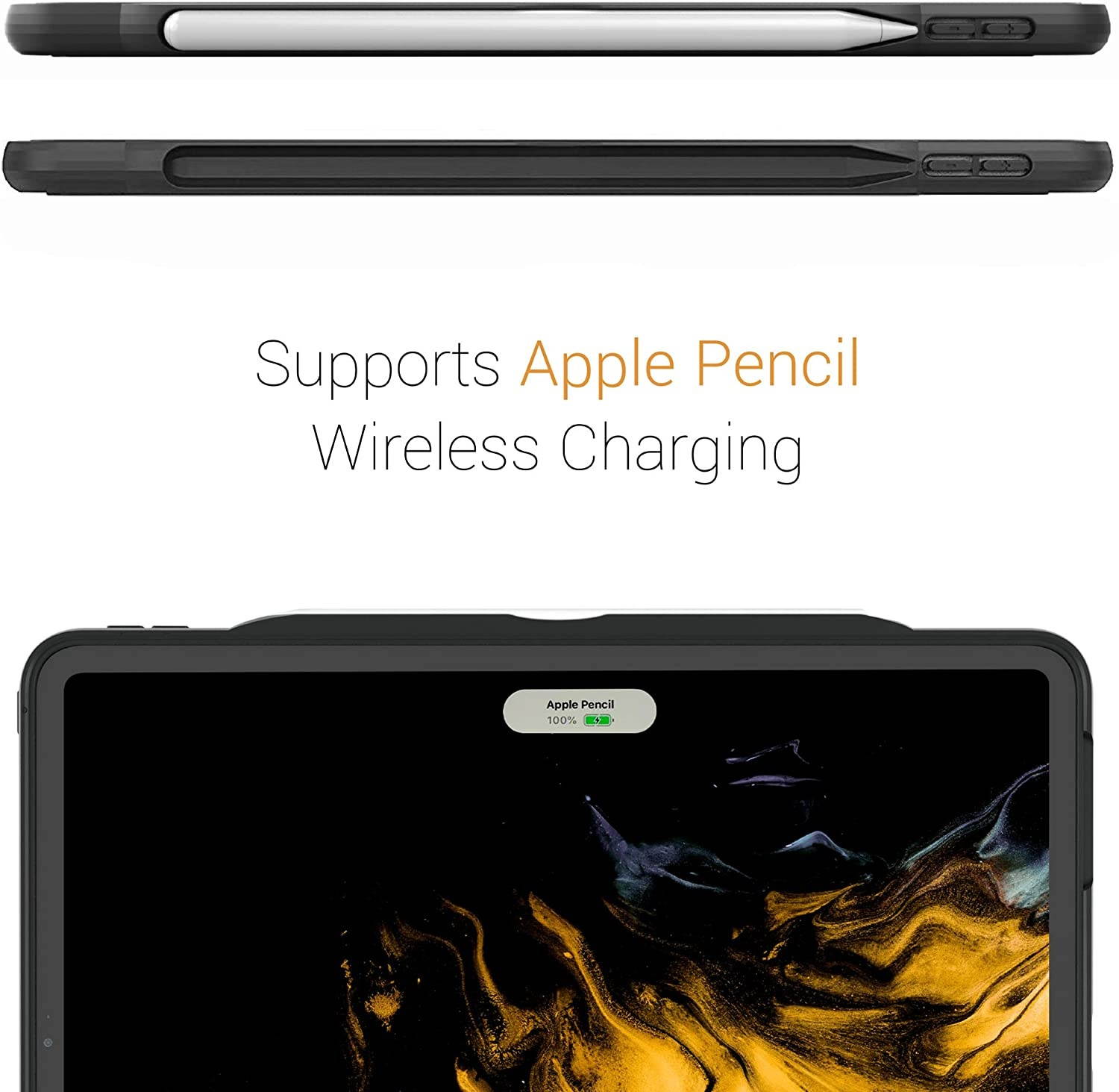 ZUGU CASE 2020 iPad Pro 4th Gen Alpha Case w/ Convenient Magnetic Stand - Thin Profile, Automatic Sleep/Wake - Navy Blue, 12.9 Inches