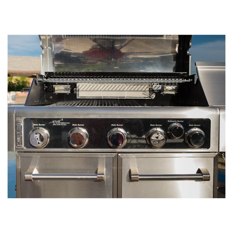 Kenmore Elite 5 Burner Gas Grill with Rotisserie Kit - PG40506SR