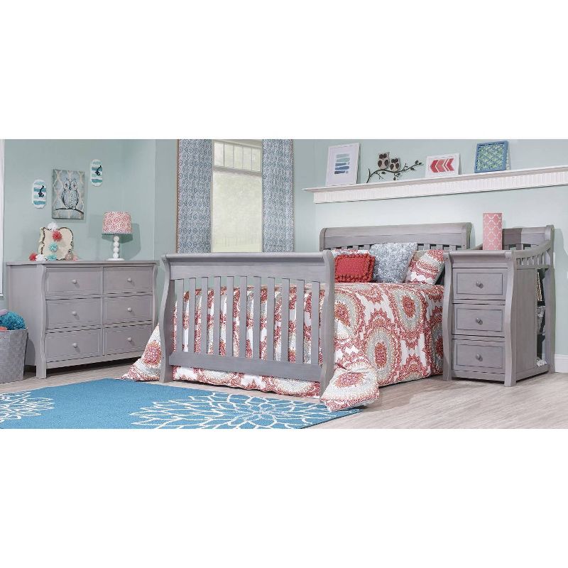 Sorelle Princeton Elite Crib & Changer Weathered Gray