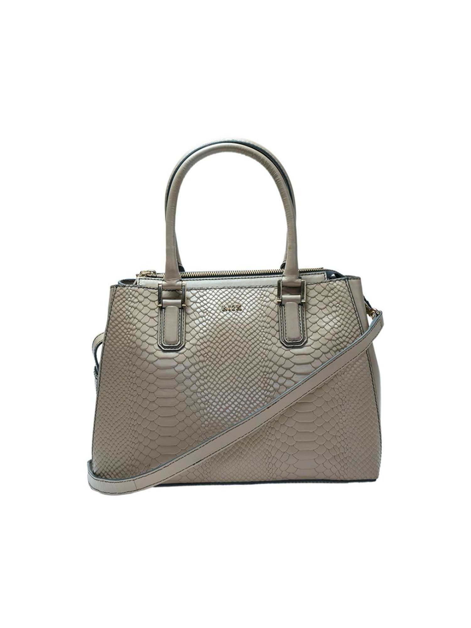 RI2K London Mink Leather Medium Animal Effect Handbag