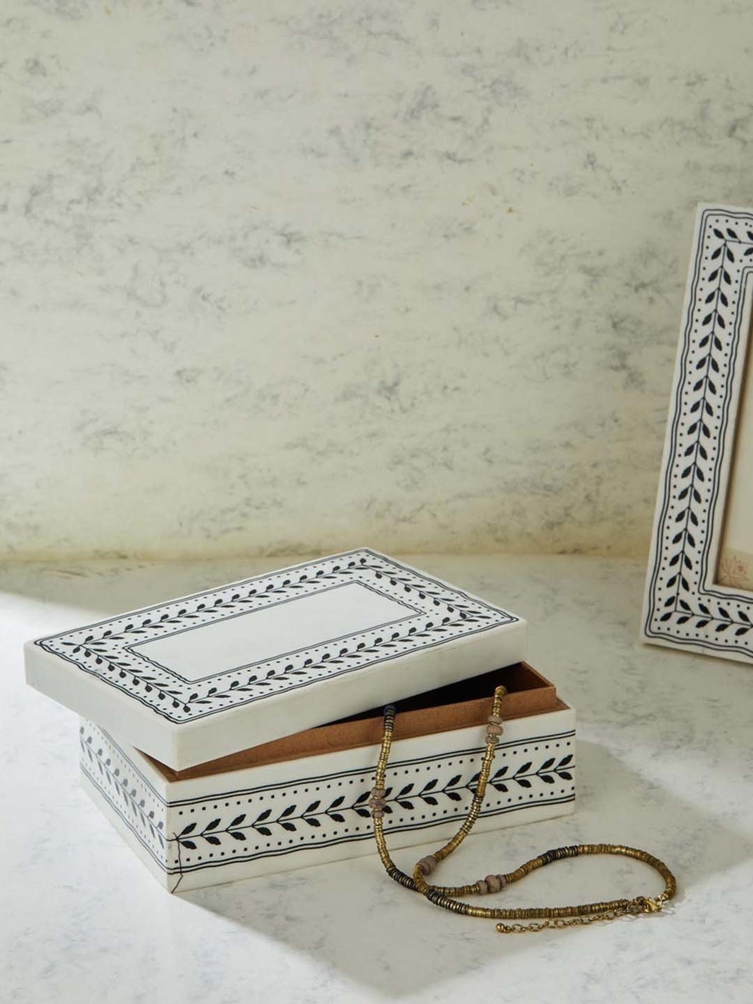 Fabindia Coramandel White Resin Utility Box