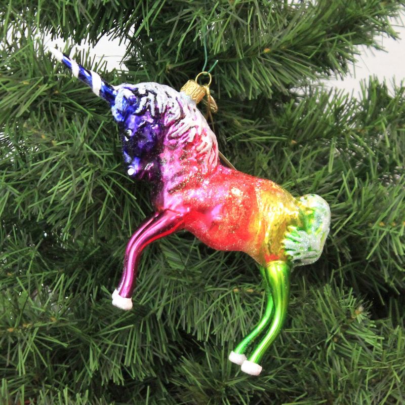 Morawski 4.75" Rainbow Unicorn Ornament Lgbtq Pride  -  Tree Ornaments