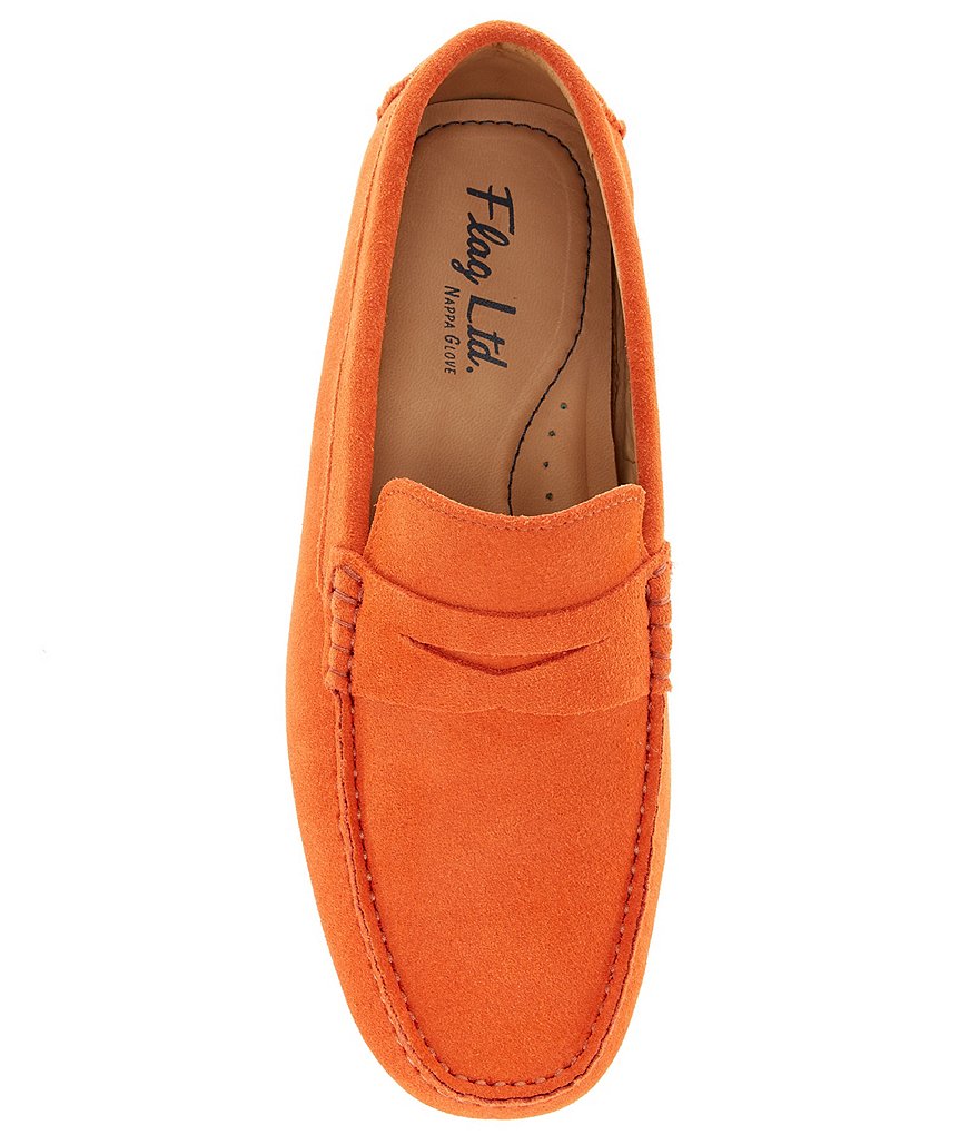 Flag LTD. Men's Morgan Suede Leather Penny Loafer Moccasins