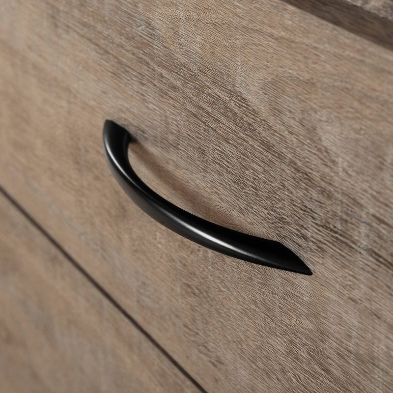 Full Step One Captain Bed with 4 Drawers Oak - South Shore