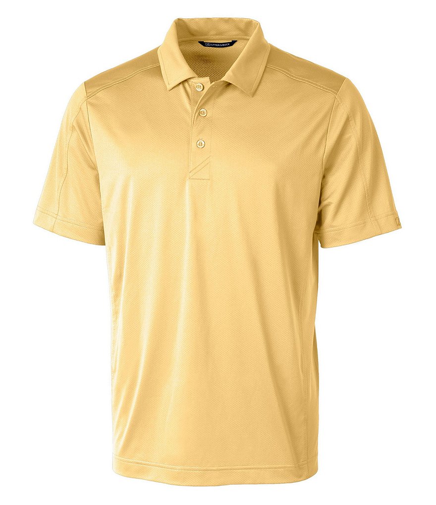 Cutter & Buck Prospect Short-Sleeve Jacquard-Textured Stretch Polo Shirt