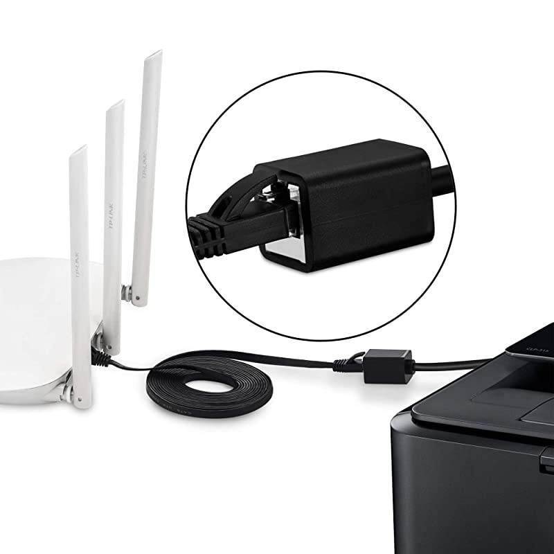 Ethernet Extension Cable 25 Ft  Shielded Network Cat6 Extension Patch Cable RJ45 Cords Shielded Male to Female Connector Compatible with VoIP PhonesNASPoE DevicesHubDSLXboxPS2PS3