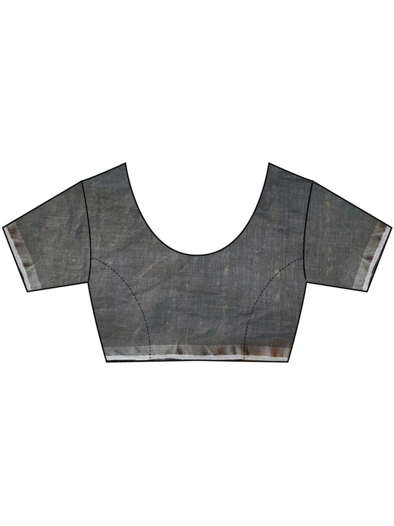 Chidiyaa Grey Chandni Raatein Charulata Handwoven Linen Zari Saree