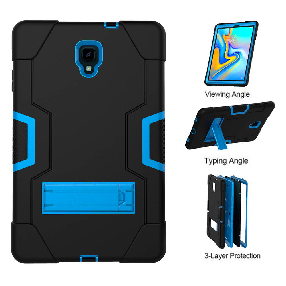 Galaxy Tab A 10.5 2018 Case,Mignova 3 Layer Heavy Duty Hybrid Shockproof Silicone+Hard PC Bumper Full-Body Protective Case Cover with Stand for Samsung Galaxy Tab A 10.5 SM-T590/T595