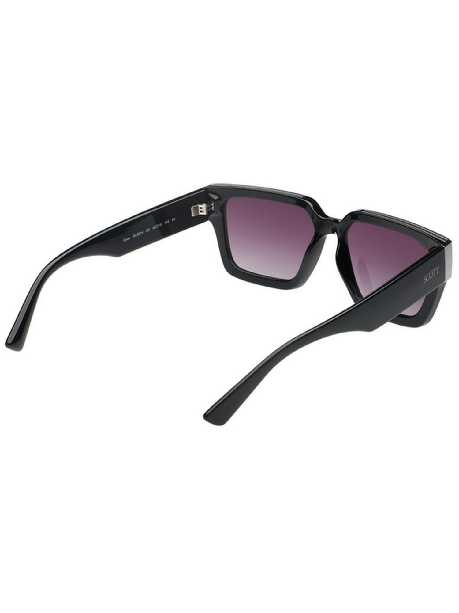 SCOTT Grey Wayfarer UV Protection Unisex Sunglasses