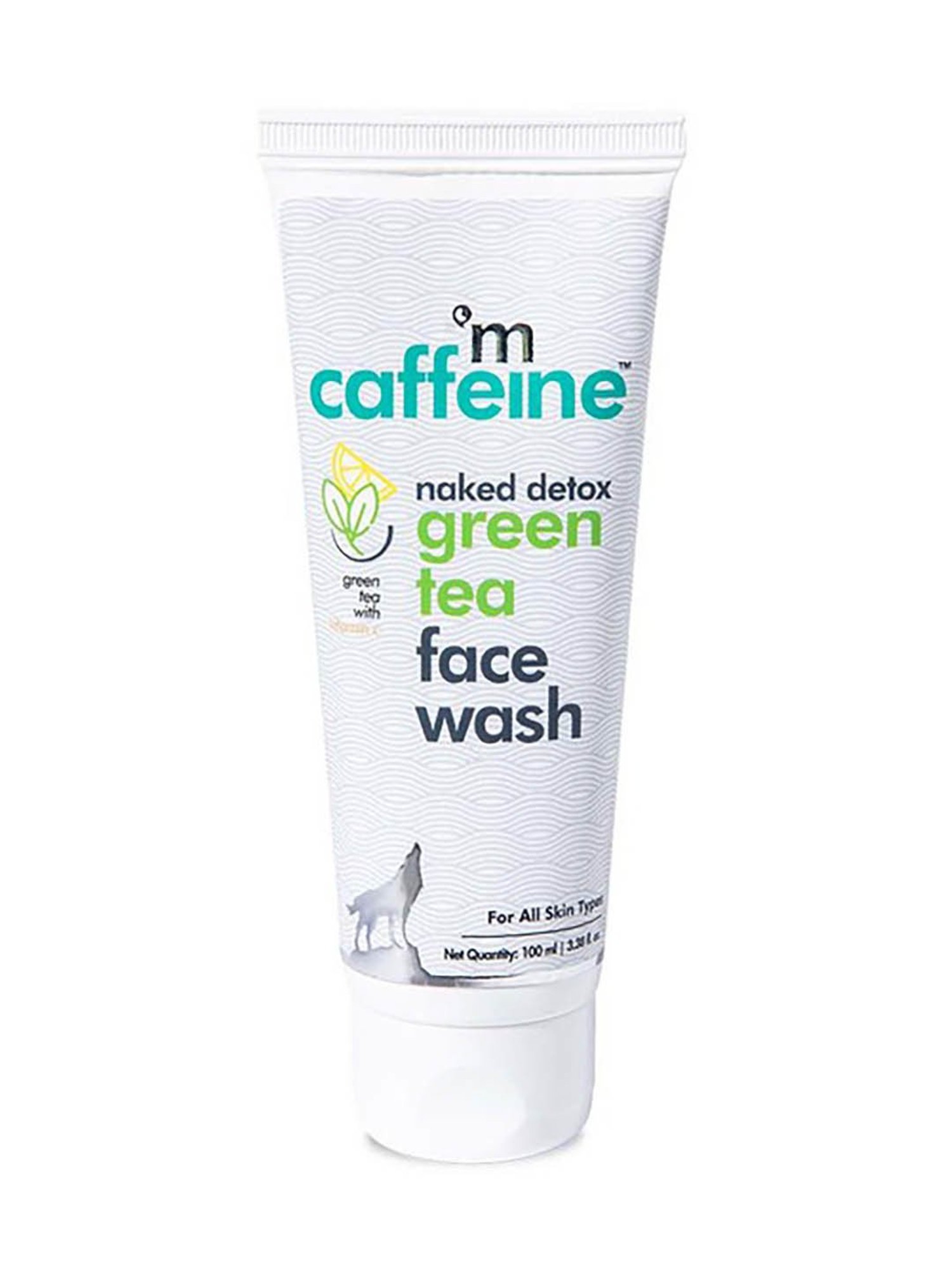 mCaffeine Naked Detox Dirt Removal Green Tea Face Wash - 100 ml