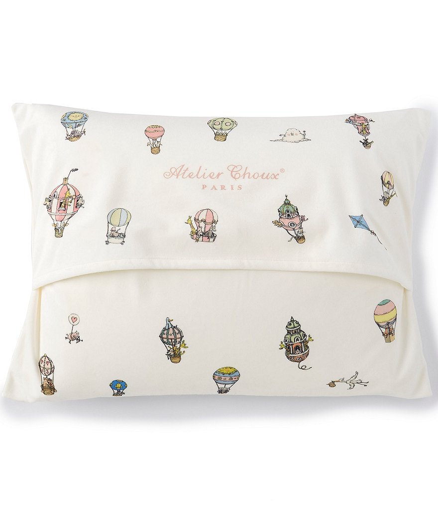 Atelier Choux Paris Hot Air Balloon Velour Pillow