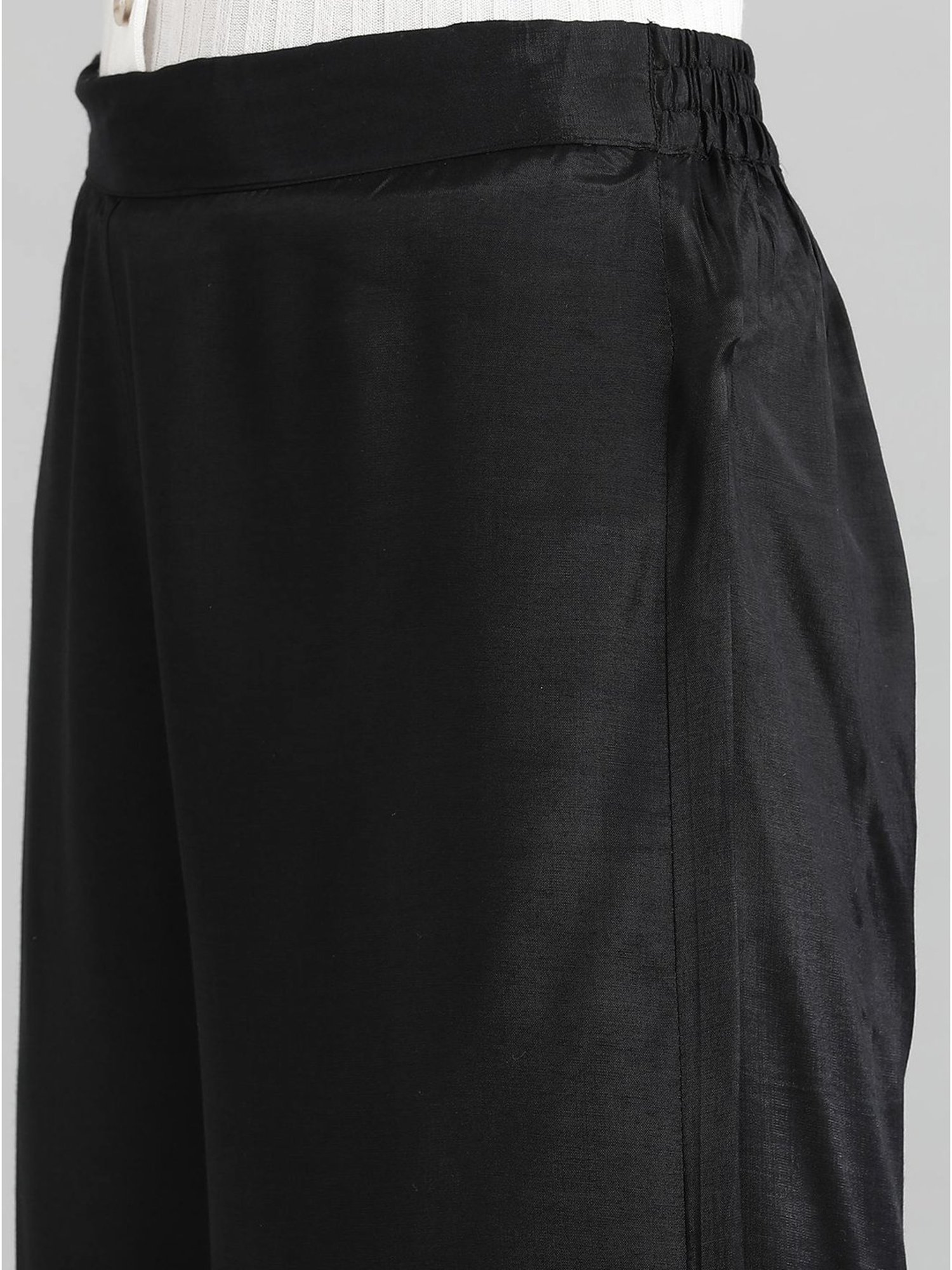 Aurelia Black Geometric Print Kurta Palazzo Set