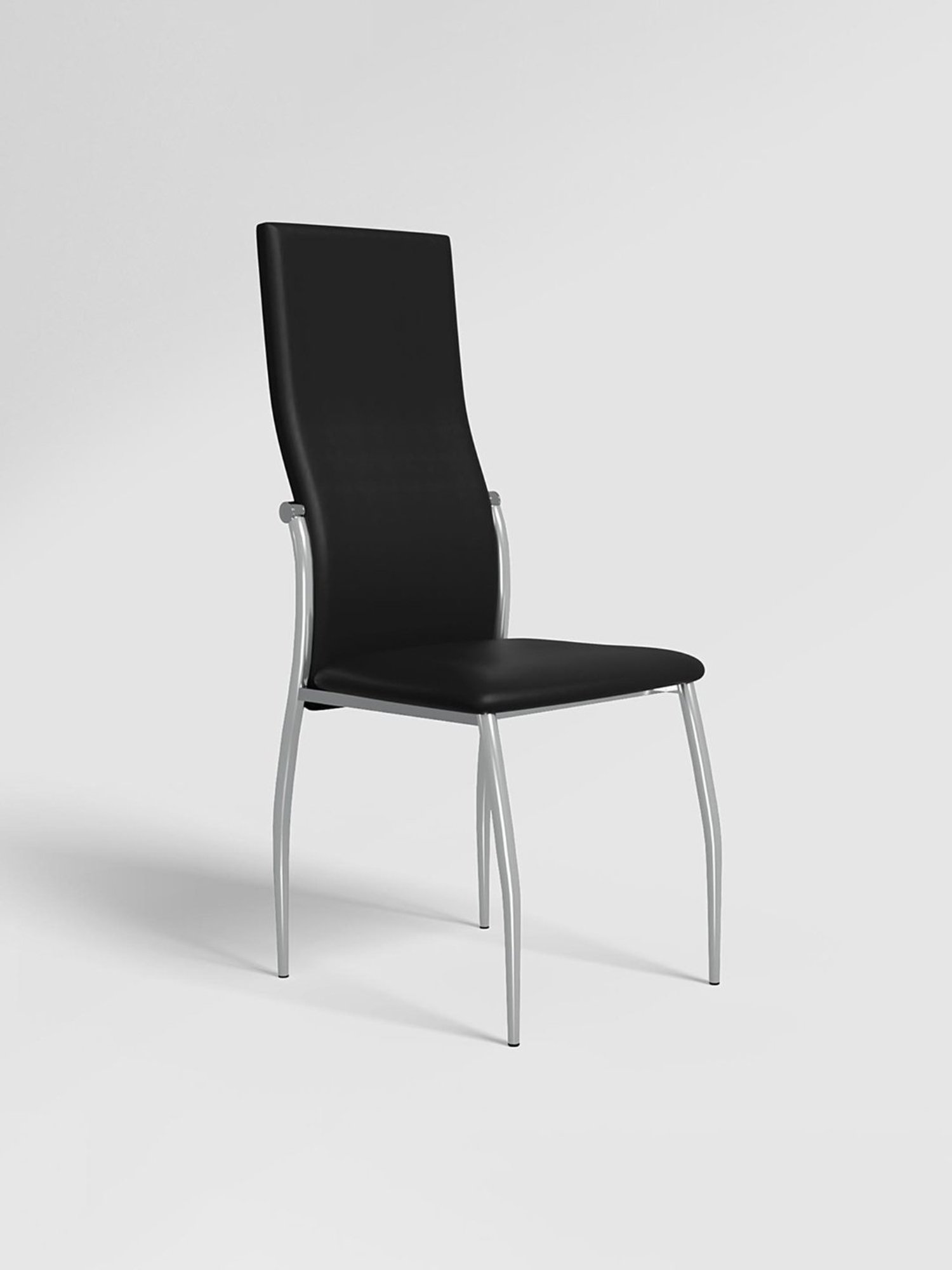 Godrej Interio Tia Black Mild Steel Dining Chair (Set of 2)