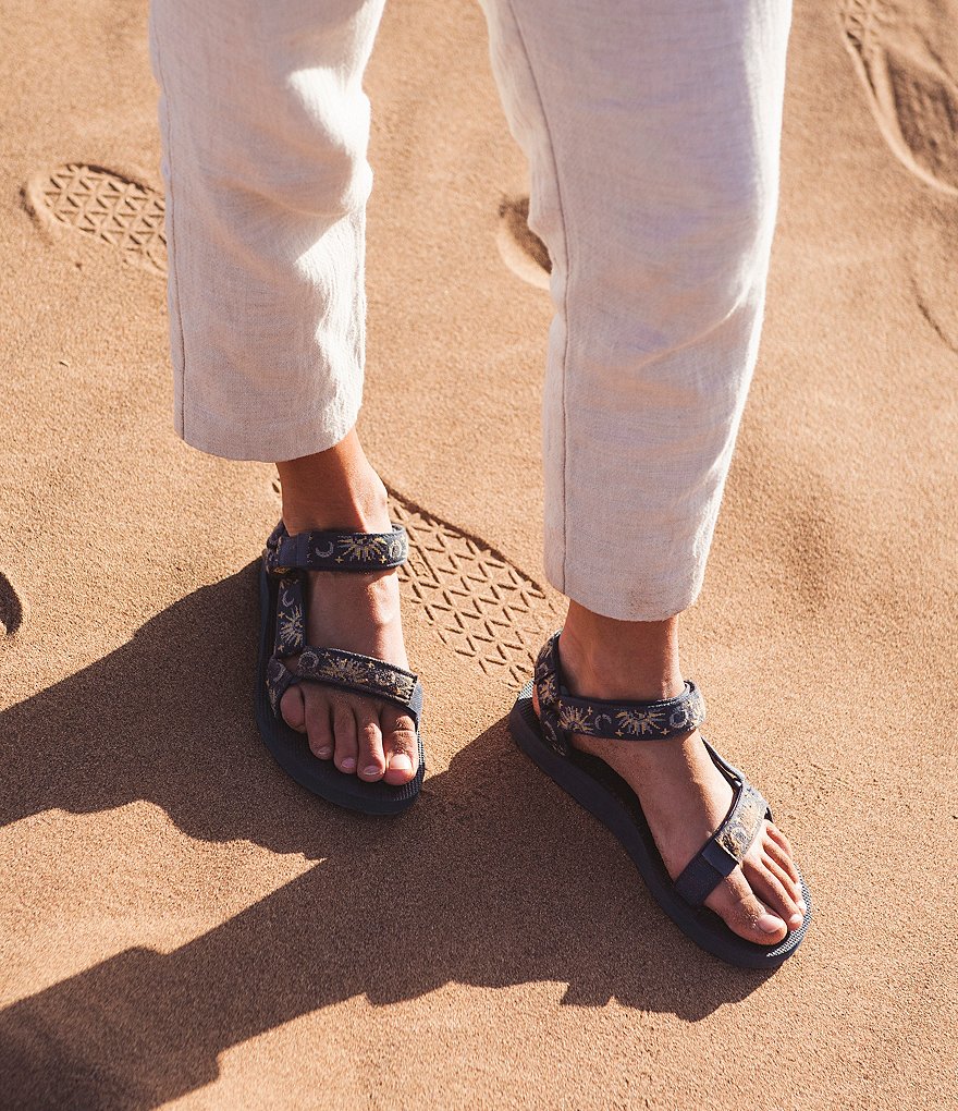 Teva Women's Original Universal Sun and Moon Printed Sandals