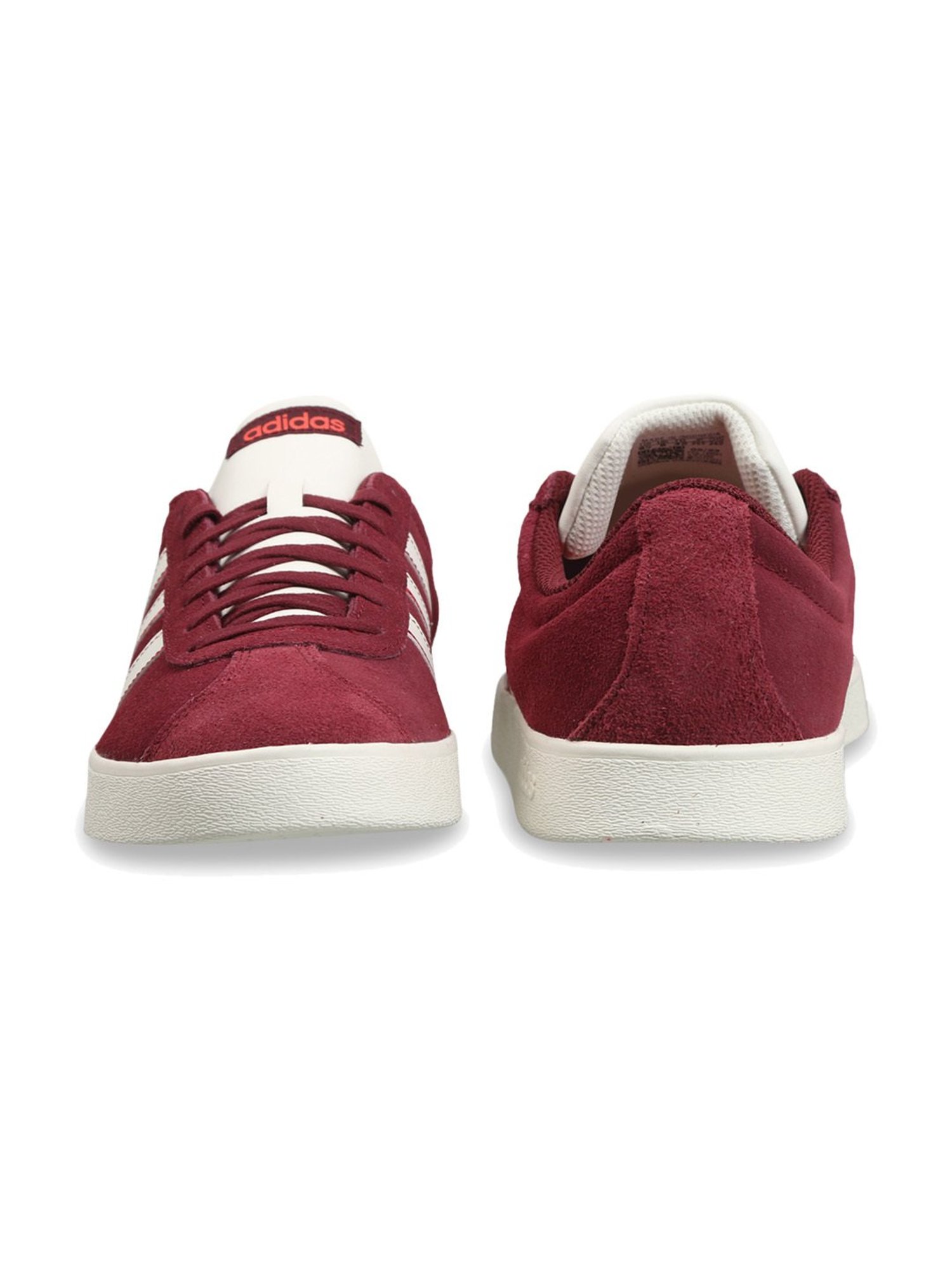 Adidas Men's VL COURT 2.0 Maroon Skateboarding Shoes