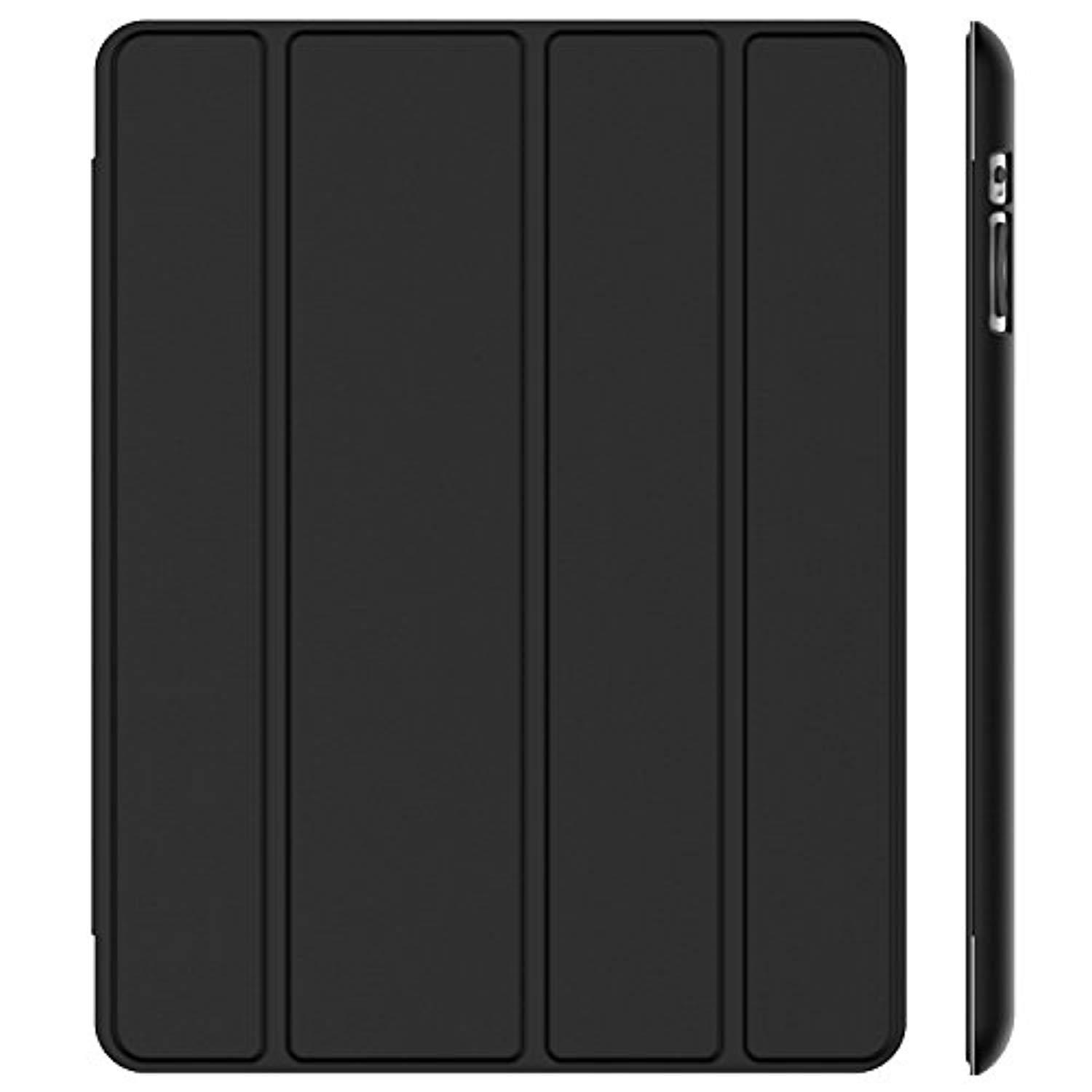 jetech case for apple ipad 2 3 4 (old model) smart cover with auto sleep/wake (black)